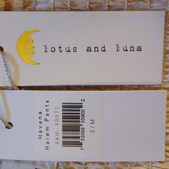 Lotus and Luna Mandala Paisley Havana Harem Pants. Size S/M - Picture 13 of 14